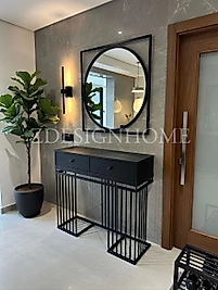 85 Cm Ayna + 90x30x100 Cm Dresuar Siyah | ZDesignHome