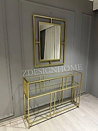 80X60 CM AYNA, 90X25X120 CM DRESUAR GOLD