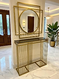 100 CM AYNA, 90X30X100 CM DRESUAR GOLD Z-09