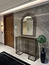 Lumina Dresuar & Ayna Takımı Eskitme Gold | ZDesignHome Modern Dresuar