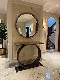 Velora Dresuar & Ayna Takımı 100x35x90 cm | Modern Metal Dresuar – ZDesignHome