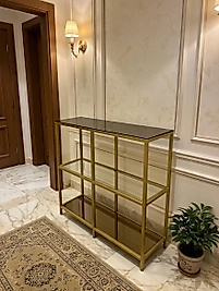 90x30x95 Cm Dresuar Gold | Modern Metal Dresuar | ZDesignHome