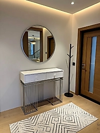 90 CM AYNA, 90X30X100 CM DRESUAR GÜMÜŞ Z13