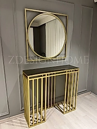 85 CM AYNA, 90X30X100 CM DRESUAR GOLD Z-11