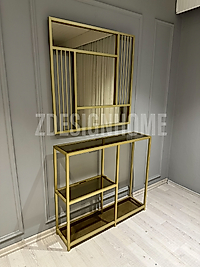 ZDesignHome Gold Dresuar Takım Z122