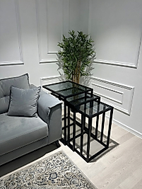 ZDesignHome C Sehpa Z01 | Modern Metal C Yan Sehpa