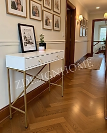 100x30x100 Cm  Gold Dresuar |MDF Lake Beyaz | ZDesignHome Z10