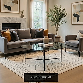 ZDesignHome Orta Sehpa Z11 – 90 cm Çap