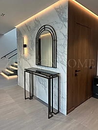 Lumina Dresuar & Ayna Takımı Eskitme Gold | ZDesignHome Modern Dresuar