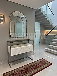 80X100 CM AYNA, 90X35X100 CM DRESUAR GÜMÜŞ (RAF FÜME CAM) Z30