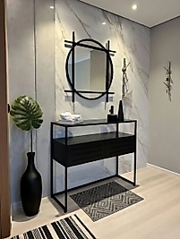 85 CM AYNA , 90X35X120 CM DRESUAR SİYAH TAKIM