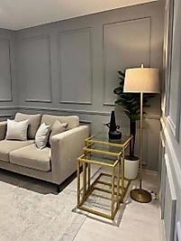 ZDESIGNHOME GOLD C SEHPA (ŞEFFAF CAM)