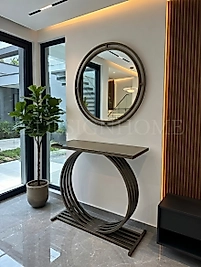 Velora Dresuar & Ayna Takımı 100x35x90 cm | Modern Metal Dresuar – ZDesignHome