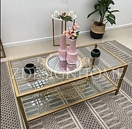 120x60 Cm Gold Orta Sehpa