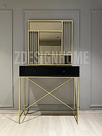 90 CM BRONZ AYNA, 95X30X100 CM DRESUAR GOLD Z41