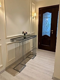 90X30X100 Cm Dresuar  Gümüş (Raf Füme Ayna) Zdesignhome