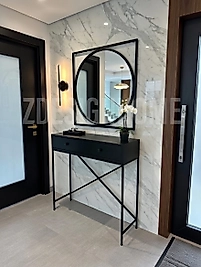 85 Cm Ayna + 90x35x100 Cm Dresuar Siyah | ZDesignHome Z29