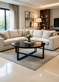 ZDesignHome Orta Sehpa Z14 | Modern Metal & Cam