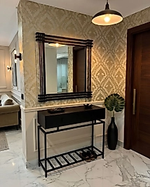 95 Cm Ayna + 90x30x100 Cm Dresuar Siyah | ZDesignHome