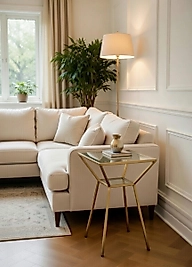 Boston Yan Sehpa | Modern Metal & Cam Tasarım