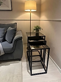 ZDesignHome C Sehpa Z02 | Modern Metal Yan Sehpa