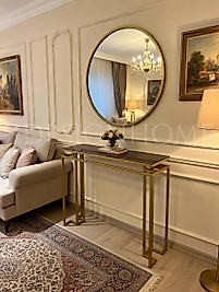 90 CM AYNA, 90X30X100 CM DRESUAR GOLD Z-18