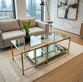 Metal Gold Z01 Orta Sehpa Gold