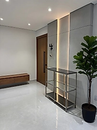 90x30x( 95 Cm Yükseklik) Gümüş Dresuar Zdesıgnhome