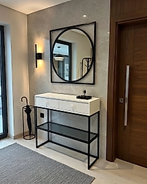 85 Cm Ayna + 90x35x100 Cm Dresuar Siyah | ZDesignHome Z29