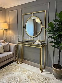 100 CM AYNA, 90X30X100 CM DRESUAR GOLD Z-21