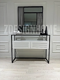 90 CM FÜME AYNA, 90X35X120 CM DRESUAR SİYAH Z33