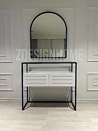 80X100 CM AYNA, 90X35X100 CM DRESUAR SİYAH Z22