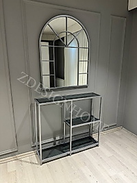 ZDesignHome Gümüş Dresuar Takım Z83